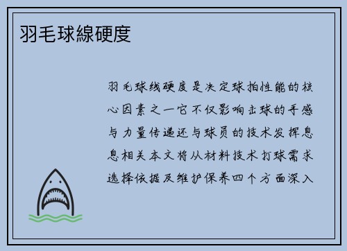 羽毛球線硬度